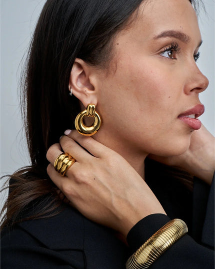 Power Loop Earrings – Bold, Rounded, Unapologetically You