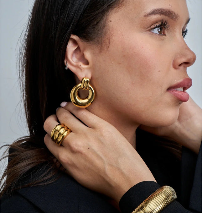 Power Loop Earrings – Bold, Rounded, Unapologetically You