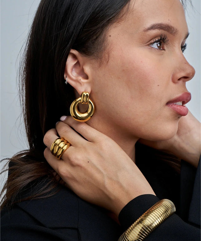 Power Loop Earrings – Bold, Rounded, Unapologetically You