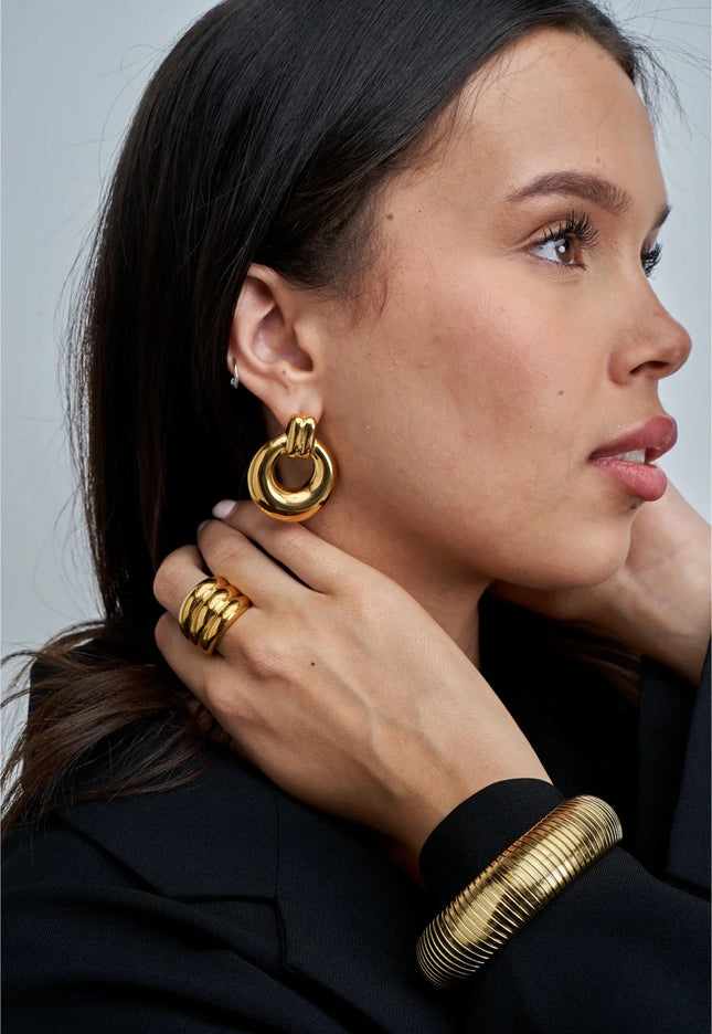 Power Loop Earrings – Bold, Rounded, Unapologetically You