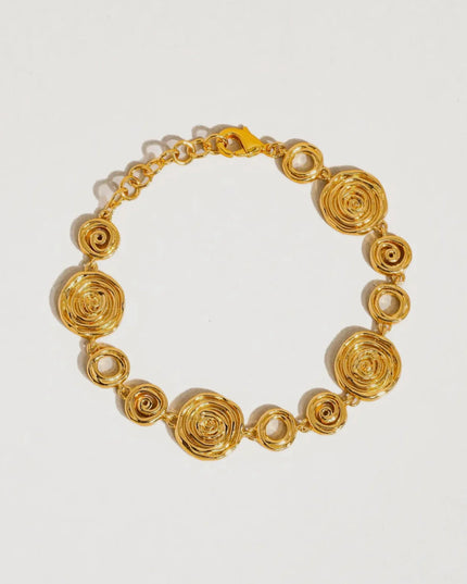 Luxe Canvas - Versace-style Inspired Coin Medallion Necklace In Solid Stainless Steel With 18K Gold-Plate