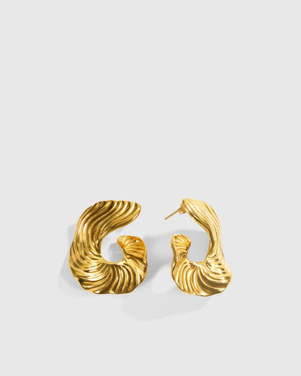 THE WAVE WITHIN made in Solid Stainless Steel with 18K Gold Plate