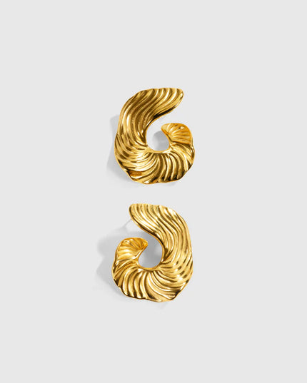 THE WAVE WITHIN made in Solid Stainless Steel with 18K Gold Plate