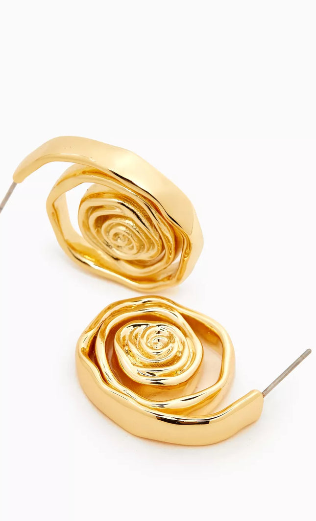 SPIRAL EMBRACE LUXE SET In Solid Non-Tarnish Stainless Steel With 18K Gold-Plate