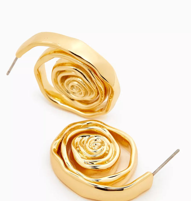 SPIRAL EMBRACE LUXE SET In Solid Non-Tarnish Stainless Steel With 18K Gold-Plate