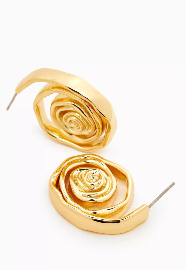 SPIRAL EMBRACE LUXE SET In Solid Non-Tarnish Stainless Steel With 18K Gold-Plate