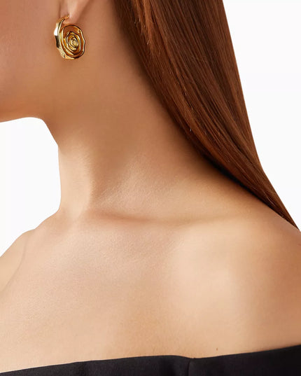 SPIRAL EMBRACE LUXE SET In Solid Non-Tarnish Stainless Steel With 18K Gold-Plate