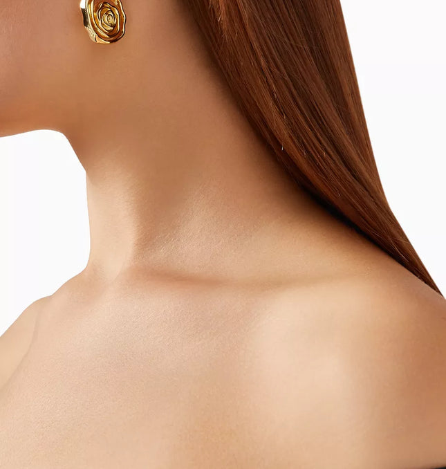 SPIRAL EMBRACE LUXE SET In Solid Non-Tarnish Stainless Steel With 18K Gold-Plate