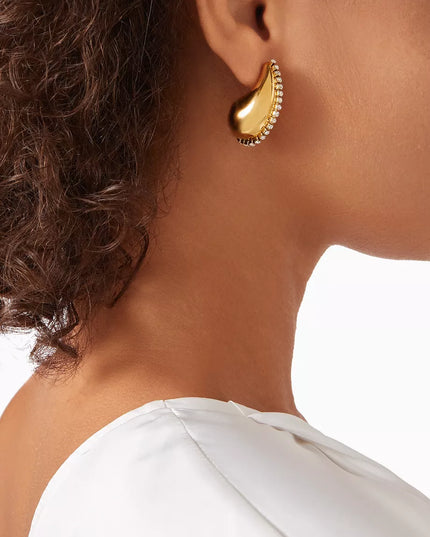 Starlit Teardrop Earrings – Where Elegance Meets Emotion In Solid Stainless Steel 18K Gold-Plate