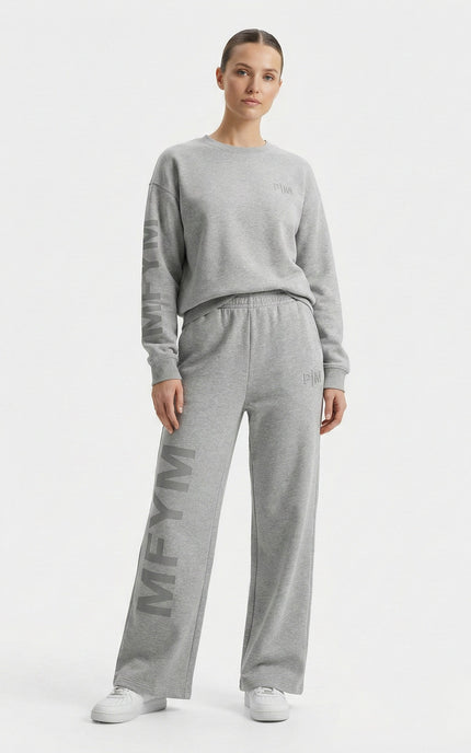 PORTRAIT MOOD MFYM Wide-Leg Lounge Set – Cloud Grey