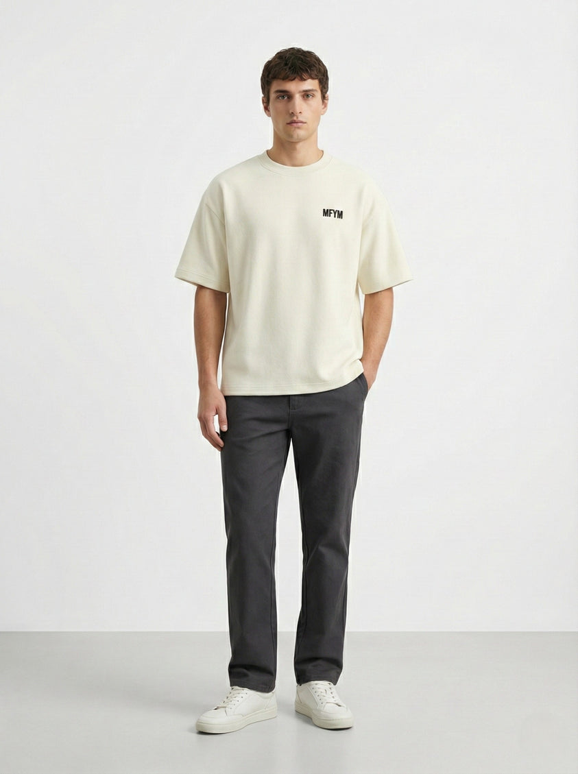 MFYM Portrait Back Tee — Ivory