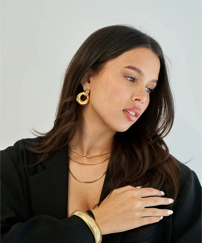 Power Loop Earrings – Bold, Rounded, Unapologetically You