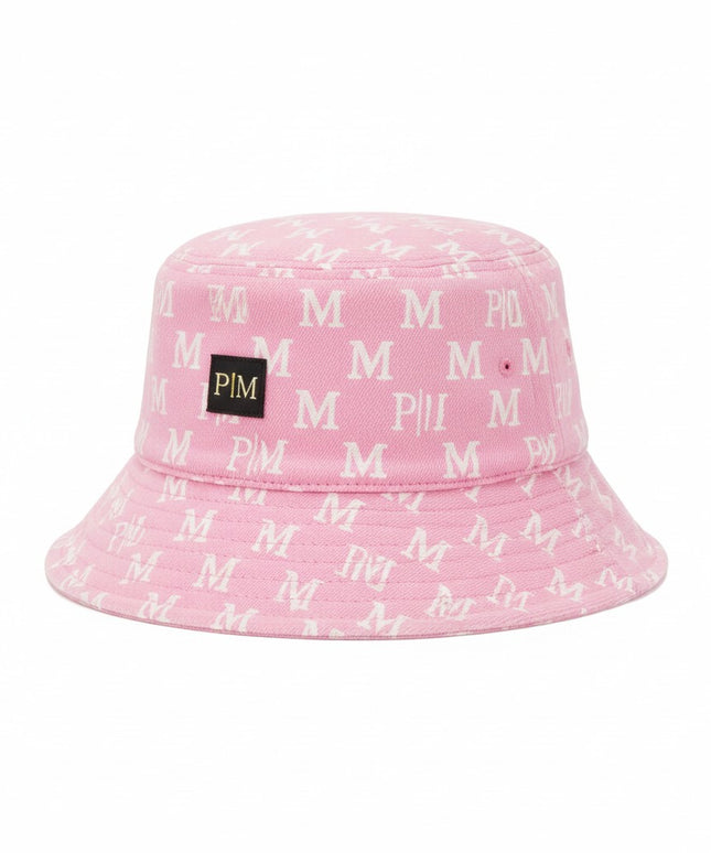 The PM Bubblegum Monogram Bucket Hat
