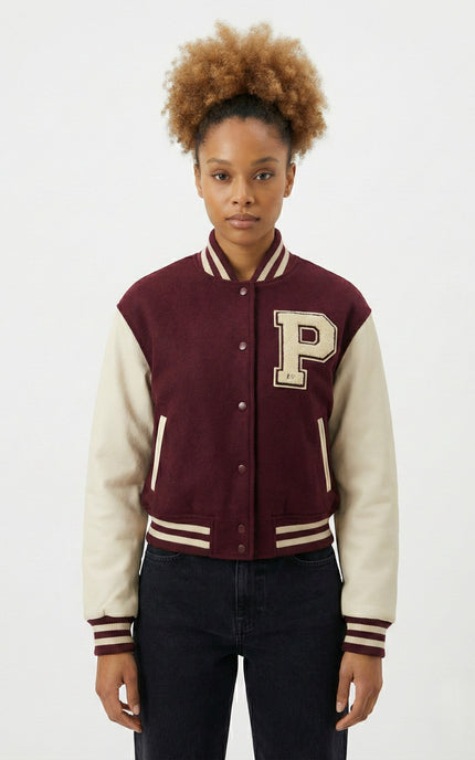 PORTRAIT HOUSE Heritage Varsity Jacket