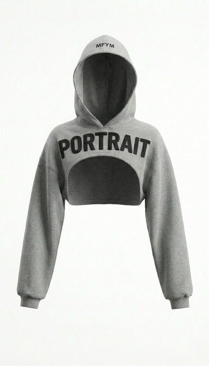 MFYM Cut-Out Portrait Hoodie