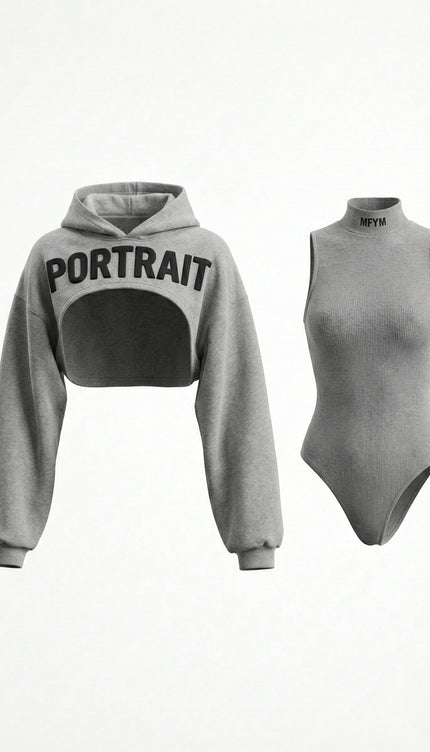 MFYM Cut-Out Portrait Hoodie