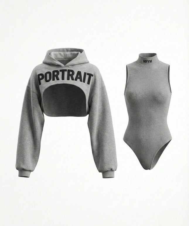 MFYM Cut-Out Portrait Hoodie