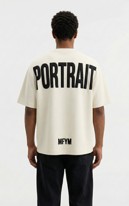 MFYM Portrait Back Tee — Ivory