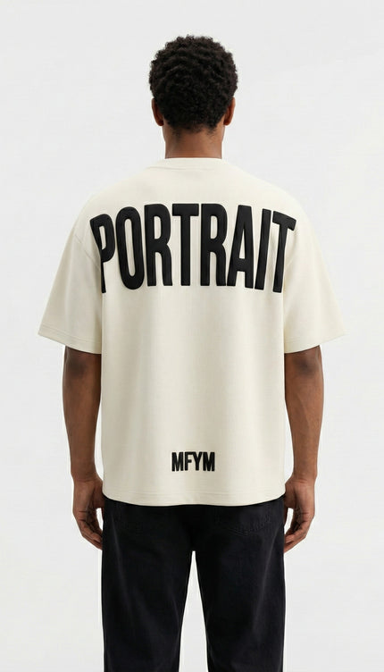 MFYM Portrait Back Tee — Ivory