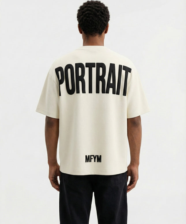 MFYM Portrait Back Tee — Ivory