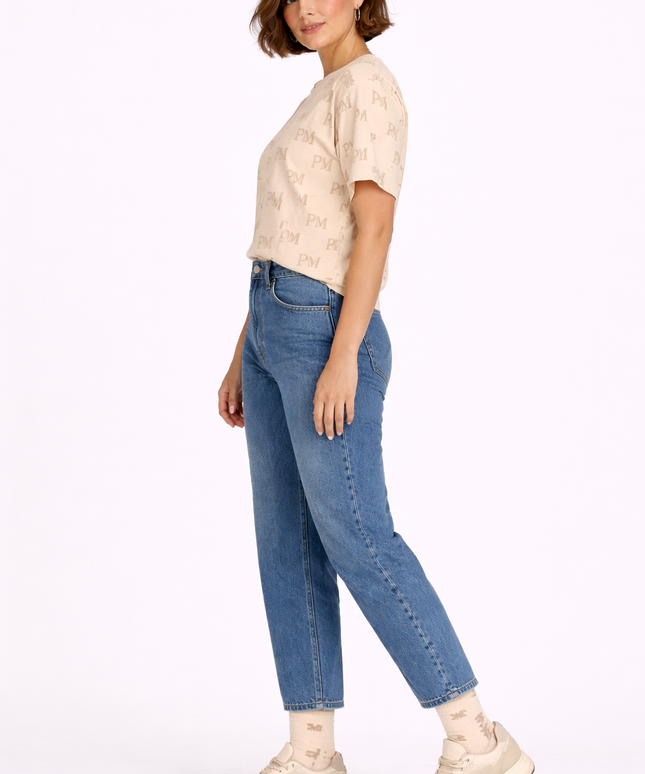The PM Sandstone Monogram Cotton Tee