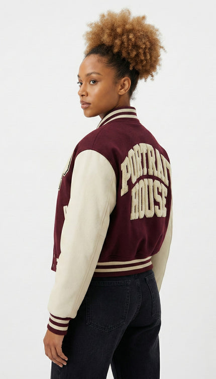 PORTRAIT HOUSE Heritage Varsity Jacket
