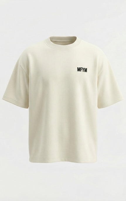 MFYM Portrait Back Tee — Ivory