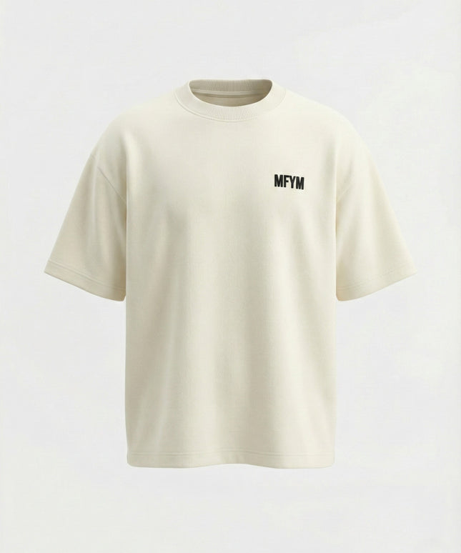 MFYM Portrait Back Tee — Ivory