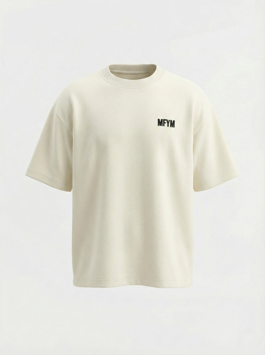 MFYM Portrait Back Tee — Ivory