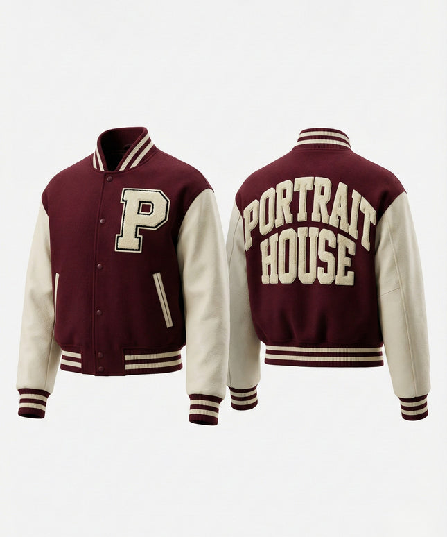 PORTRAIT HOUSE Heritage Varsity Jacket