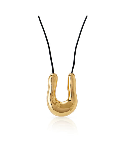 CELESTIAL EMBRACE PENDANT - NECKLACE In Solid Non-Tarnish Stainless Steel With 18K Gold-Plate