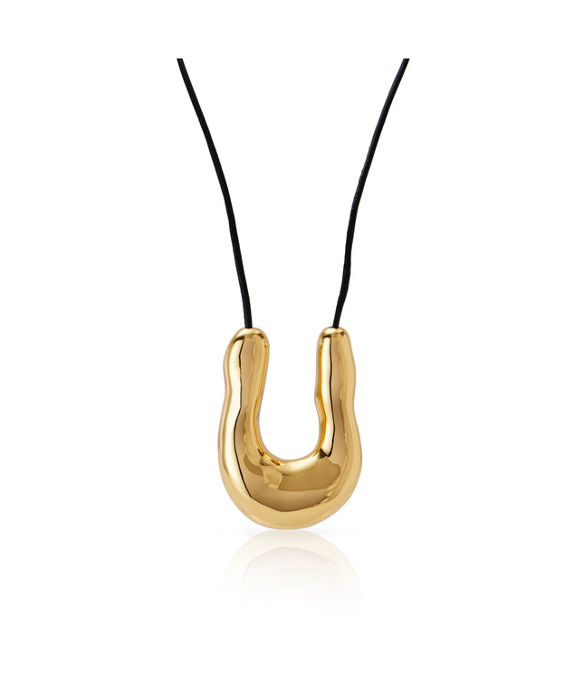 CELESTIAL EMBRACE PENDANT - NECKLACE In Solid Non-Tarnish Stainless Steel With 18K Gold-Plate