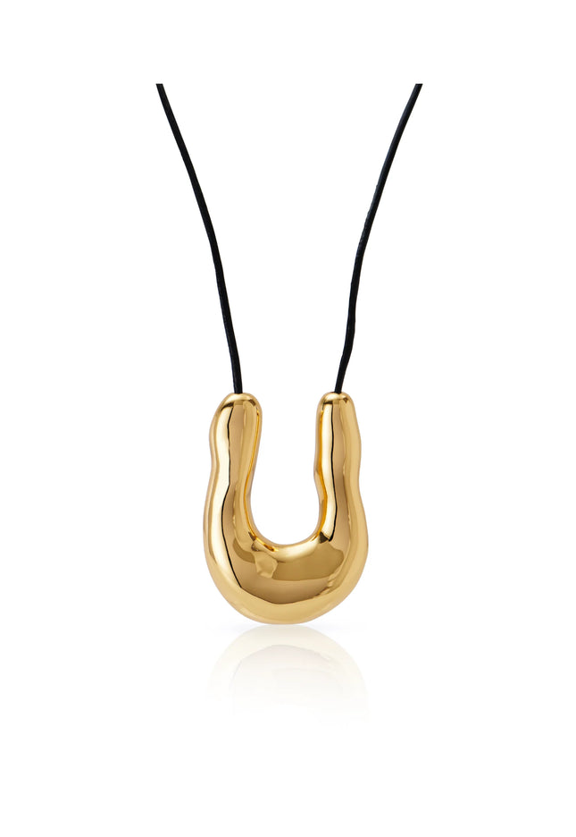 CELESTIAL EMBRACE PENDANT - NECKLACE In Solid Non-Tarnish Stainless Steel With 18K Gold-Plate