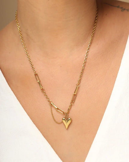 The Bold Heart Chain Necklace