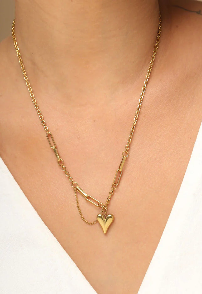 The Bold Heart Chain Necklace