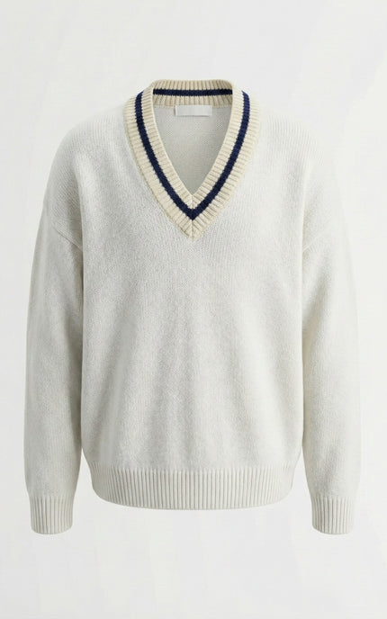 PORTRAIT HOUSE Varsity Knit – Ivory