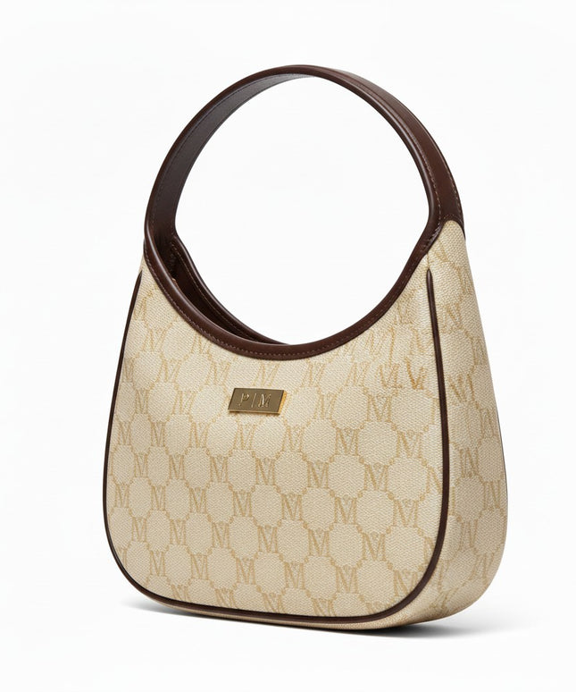 M-SIGNATURE Sandstone Monogram Hobo Mini