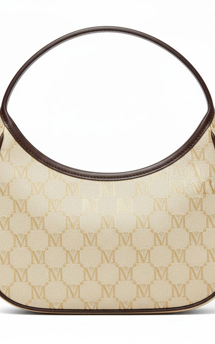 M-SIGNATURE Sandstone Monogram Hobo Mini