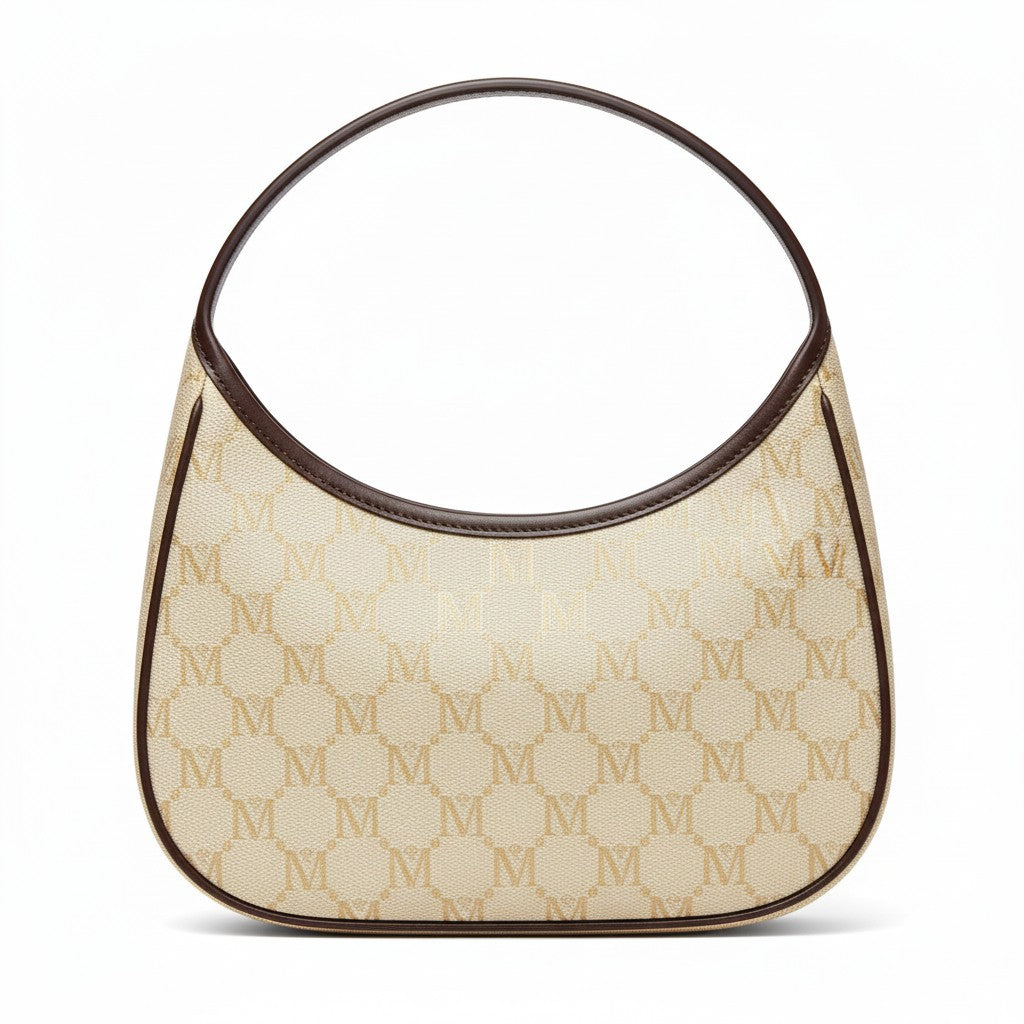 M-SIGNATURE Sandstone Monogram Hobo Mini