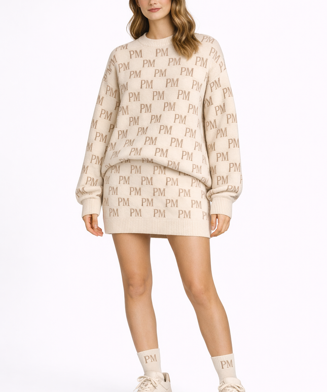 The PM Sandstone Gradient Knit Set