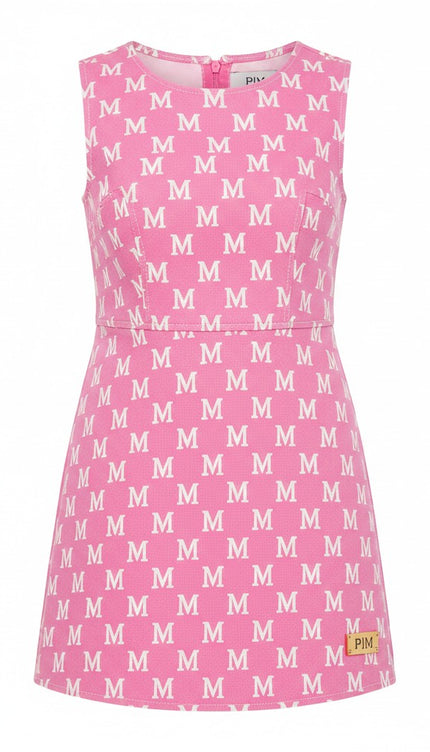 The PM Bubblegum Monogram Mini Dress