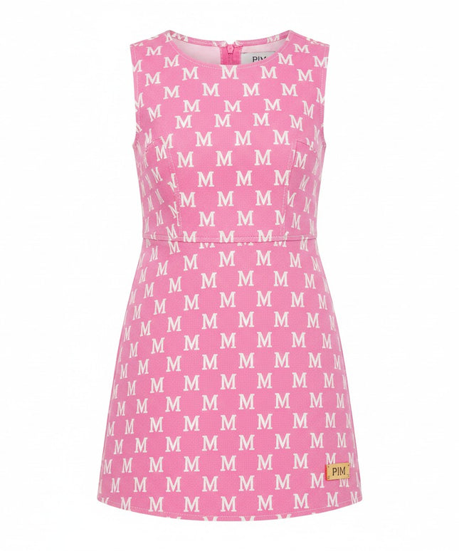 The PM Bubblegum Monogram Mini Dress