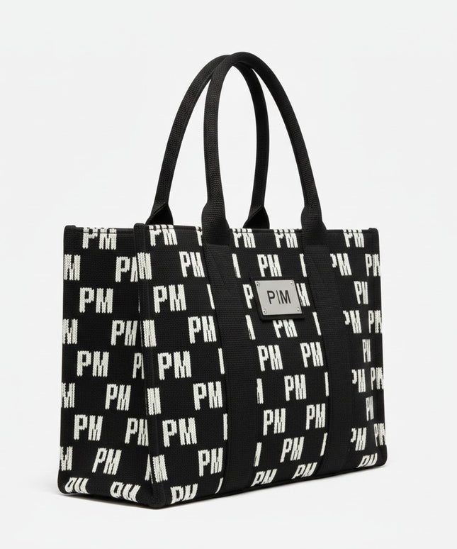 The PM Noir Icon Knit Tote