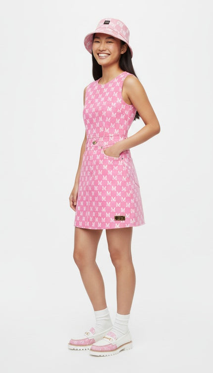 The PM Bubblegum Monogram Mini Dress