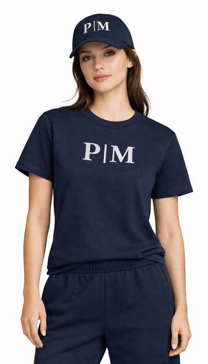 THE P|M ESSENTIAL T-SHIRT (NAVY)