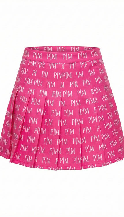 The PM Bubblegum Icon Pleated Skirt
