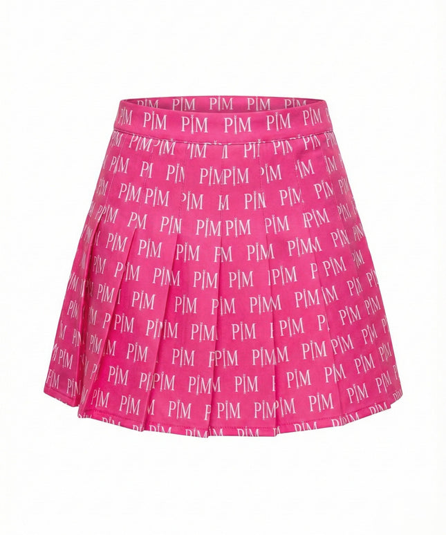 The PM Bubblegum Icon Pleated Skirt
