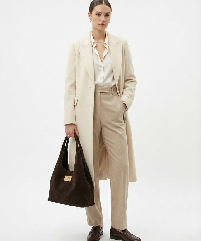 The PM Espresso Suede Hobo