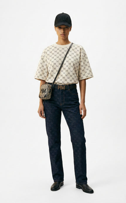 The PM Indigo Monogram Jean