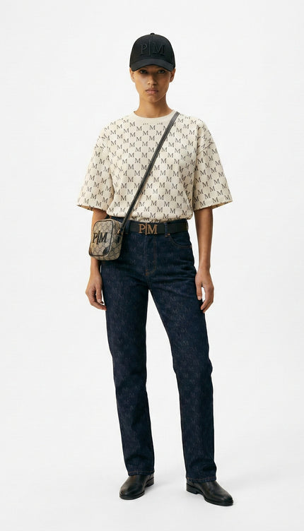 The PM Indigo Monogram Jean